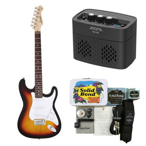 yR Zbg{AvtzLegend GLM^[ LST-Z 3TS + Ken Yokoyama Electric Guitar Starter Set + AROMA Amp AG-05BLK