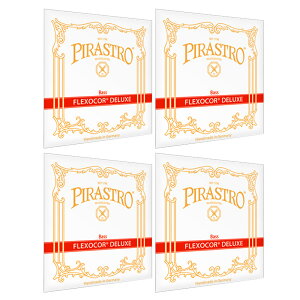 PIRASTRO �t���N�\�R�A �f���b�N�X �R���g���o�X�� G/A1(3401) D/E2(3402) A/B3(3403) E/F#(FIS4)(3404) 3/4 D-BASS FLEXOCOR DELUXE 3400 SET