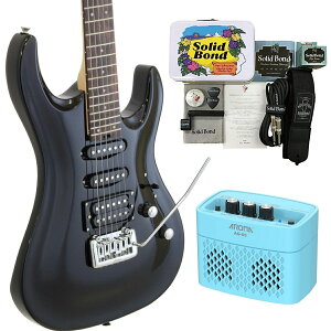 【マラソン期間はポイント5倍】【アンプ BL&アクセサリーセット】AriaProII エレキギター MAC-STD MBK