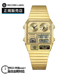 CITIZEN �V�`�Y�� RECORD LABEL Metallic ANA-DIGI TEMP ���R�[�h���[�x�� ���^���b�N �A�i�f�W�e���v JG2103-56P