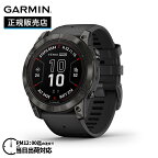 【4/25限定★エントリーで2人に1人が当選！100％ポイントバック】GARMIN ガーミン fenix 7X PRO Sapphire Dual Power フェニックス7Xプロ Carbon Gray Titanium with Black Band 010-02778-52