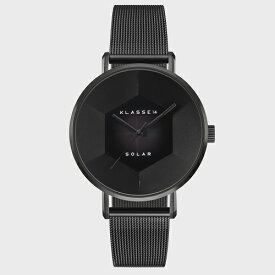 【4/20限定★エントリーで2人に1人が当選！100％ポイントバック】KLASSE14 クラス14 Volare Solar Darkness with Black Mesh Strap 39mm WVS22BK002M