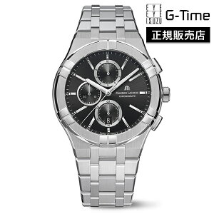 yő100|CgobN Im1/2 121zymxeBv[gzMAURICE LACROIX [XNA AIKON QUARTZ CHRONOGRAPH ACR NH[c NmOt AI1118-SS002-330-1