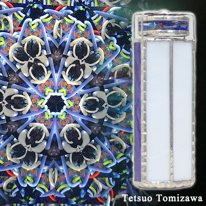 低価格 吸い込まれそうな透明感と流れが美しい万華鏡 冨澤哲夫 Tomizawa 万華鏡 贈物 オイルタイプ Tetsuo：2ミラー3ミラースコープ
