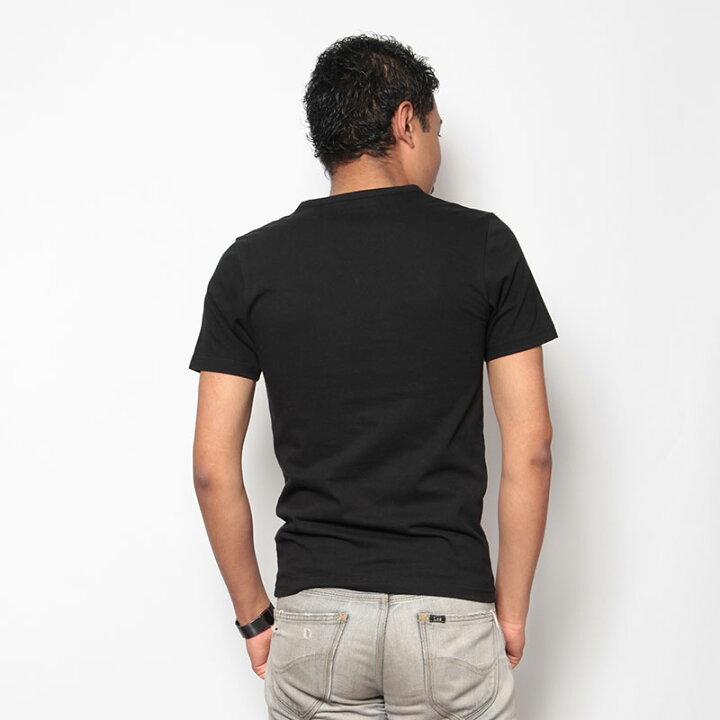 楽天市場 春物 トップス シャツ セール中 極 カットソー 楽天ランキング1位 日本製 半袖 カットソー Vネック 黒シャツ ブラックシャツ Tシャツ メンズ シャツ専門店 ギャルソンウェーブ