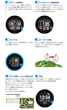 グリーンオンGPSゴルフナビザ・ゴルフウォッチスポルトTHEGOLFWATCHSPORT【あす楽対応】