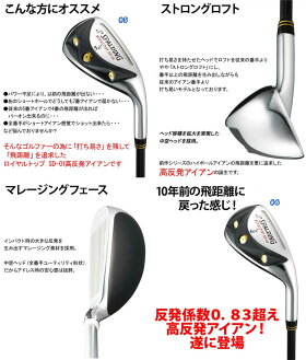 スポルディングロイヤルトップSD-01高反発アイアン6本セット(#5-9、PW)SPALDING2016年モデル