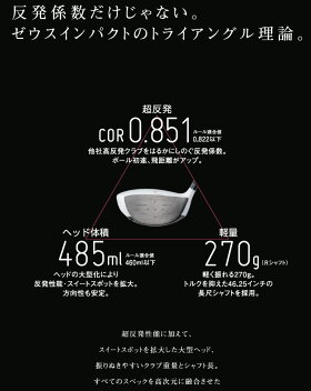 【あす楽対応】ゼウスインパクト高反発ドライバールール適合外キャスコZeusimpact