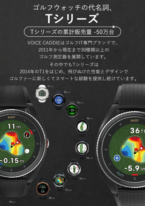 楽天市場】【あす楽対応】ボイスキャディGPS ゴルフ ウォッチ T9 