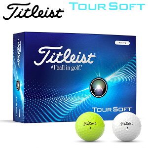 【当店在庫】タイトリスト ゴルフ ツアー ソフト ゴルフボール 1ダース(12球入り) 日本正規品 Titleist Tour Soft