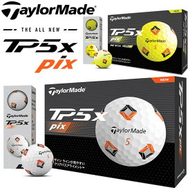 【あす楽対応】テーラーメイド ゴルフ New TP5x Pix ゴルフボール 1ダース (12p) 2024モデル