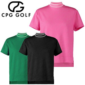 yX݌ɁzCPG GOLF BIAS LOGO MOCK NECK SS S bNlbN Vc fB[X 1109-25114 StEFA 2025f