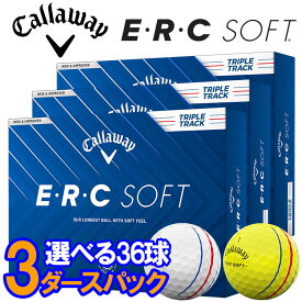 【当店在庫】【3ダースセット】キャロウェイ ERC SOFT ゴルフボール 3ダース 36球入り 日本正規品