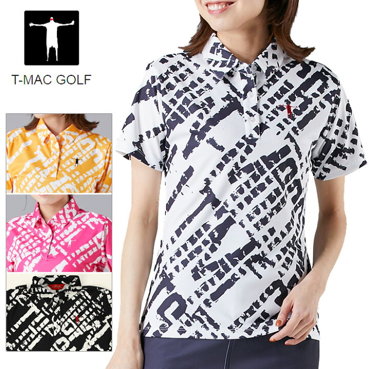 ポロシャツ t-mac ゴルフ ティーマック T-MAC GOLF ゴルフウエア メンズ 半袖ポロシャツ 定番ジャージロゴ 7416174124 2026春夏モデル 当店在庫品