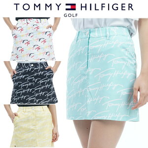 【当店在庫】トミーヒルフィガー ゴルフ ロゴモノグラム スカート レディース 春夏 ゴルフウェア THLA332