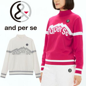 【当店在庫】アンパスィ ウインドシャッター袖防風ハイネックセーター レディース 2025秋冬 ゴルフウェア AFF2315A3