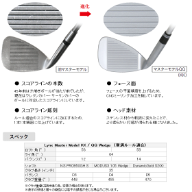 【あす楽対応】リンクスゴルフマスターモデルKK/QQウェッジ2019年モデル