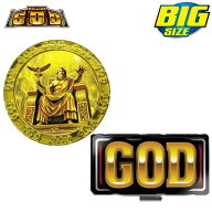 【当店在庫】【メール便送料無料】ミリオンゴッド ビッグ ゴルフマーカー パチスロ MGM001 キャラクター…