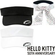 【当店在庫】HELLO KITTY ハロー・キティ 50周年 ゴルフ キティリボン付き バイザー 84032470 84032470 L…
