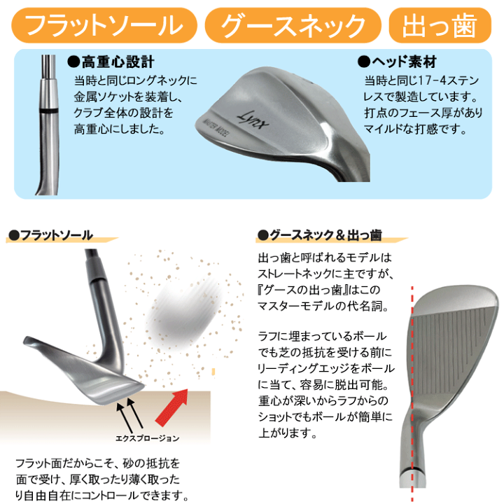 楽天市場】【当店在庫】完全復刻 2024モデル リンクス ゴルフ マスター