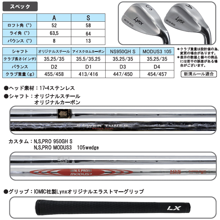 楽天市場】【当店在庫】完全復刻 2024モデル リンクス ゴルフ マスター