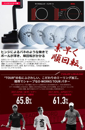 【あす楽対応】オデッセイオーワークスツアーパターシルバーO-WORKSTour2018年モデル日本仕様