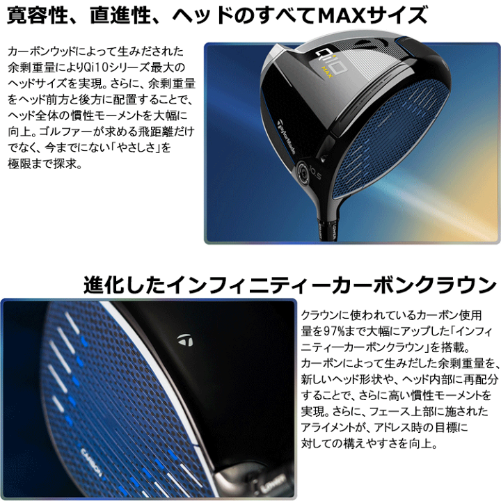 楽天市場】【あす楽対応】 テーラーメイド Qi10 MAX ドライバー 楽天市場】【あす楽対応】 テーラーメイド Qi10 MAX ドライバー