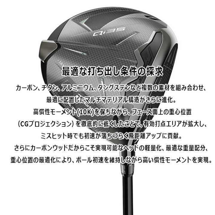 楽天市場】【あす楽対応】テーラーメイド Qi35 MAX ドライバー