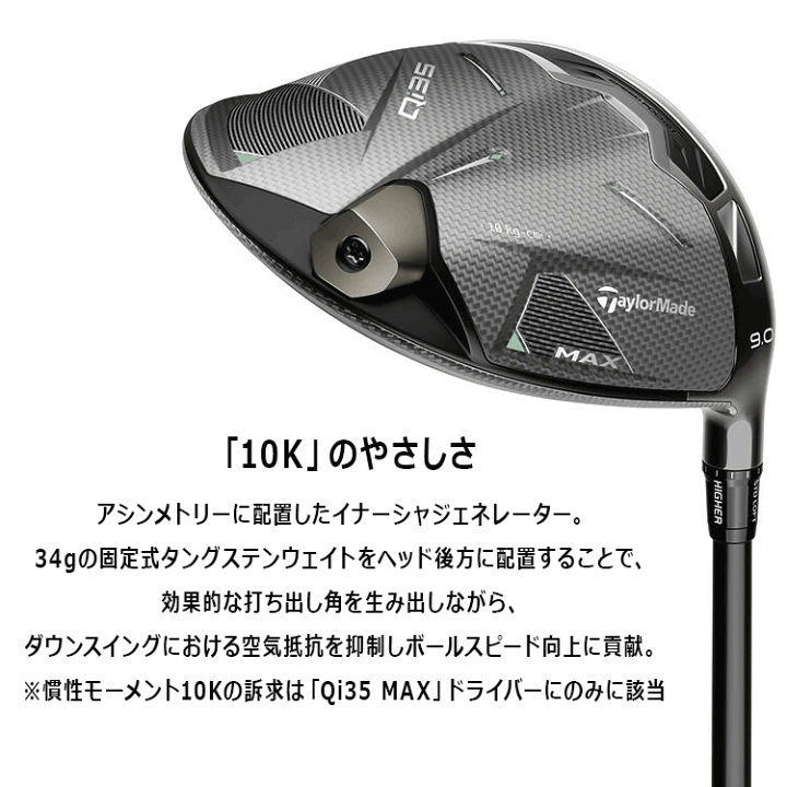 楽天市場】【あす楽対応】テーラーメイド Qi35 MAX ドライバー 楽天市場】【あす楽対応】テーラーメイド Qi35 MAX ドライバー