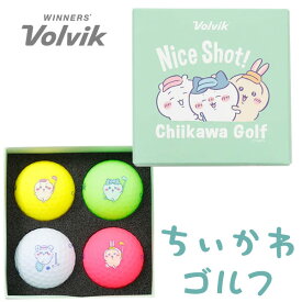 【当店在庫】 ちいかわゴルフ ゴルフボール 4球入り VOLVIKカラーミックス chiikawa Golf キャラクターグッズ 2026モデル