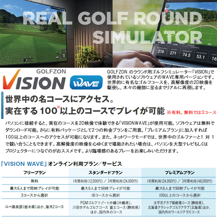 楽天市場】【当店在庫】ゴルフゾン ウェーブ GOLFZON WAVE ゴルフ
