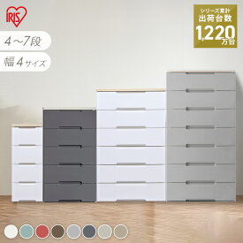 チェスト 収納ケース 4段 5段 6段 7段 引き出し プラスチック 木天板 シンプル 大容量 衣類 衣装 洋服 整理 タンス クローゼット リビングチェスト ランドリールーム たんす 引出し アイリスオーヤマ HGチェスト *