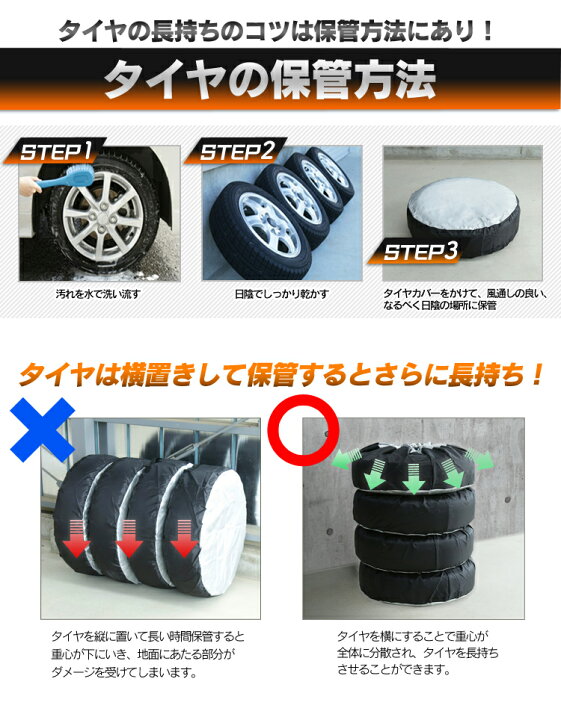 楽天市場】タイヤカバー 4本 Mサイズ 送料無料 タイヤカバー 軽自動車 