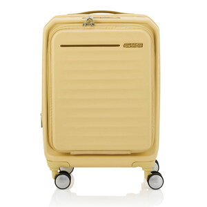 スーツケース キャリーケース 機内持ち込み Sサイズ フロントオープン PC収納 約38〜43L 拡張 1〜3泊 ハード USBポート付 TSAナンバーロック付 海外 旅行 出張 アメリカンツーリスター FRONTEC SPINNE