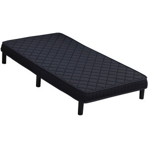 脚付きベッド 簡易ベッド 一体型マットレス 脚付きマットレス 高反発 ウレタンマット ふんわり生地 Sサイズ SSサイズ すのこ 通気性 耐久性 体圧分散 組立簡単 圧縮梱包 硬めの寝心地 シング