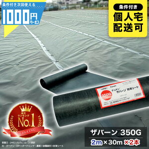 1000円クーポン付 ザバーン 350G 2m×30m 【2本/120平米分】 防草シート 緑 グリーン グリーンフィールド 350G XA-350G2.0【GF】デュポン DuPont 【条件付で個人購入可】■法人限定価格