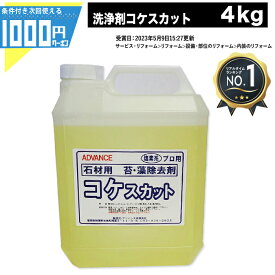 [楽天1位受賞] 1000円クーポン付 業務用 法人様宛限定 コケスカット 4kg アドバンス 石材用 コケ専用 コケ対策