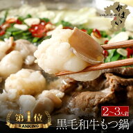 ＼土日祝も発送／【マツコの知らない世界で紹介】博多もつ鍋 がばい 黒毛和牛もつ鍋セット（2〜3人前/400…