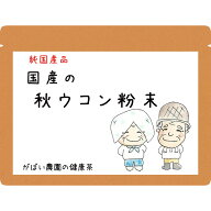 国産 秋ウコン粉末 100g【ウコン粉末/ウコンパウダー/うこん粉末/送料無料/ウコン粉末/栽培期間中農薬不…