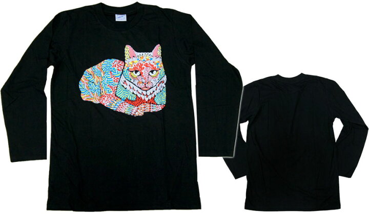 楽天市場 S M L Xl おもしろｔシャツ 猫 長袖 発泡プリント メンズ レディース 猫tシャツ イラストｔシャツ プリント カジュアル グラフィック 面白ｔシャツ ねこ ネコ オモシロｔシャツ アニマルtシャツ 長袖tシャツ Robber Gabriela