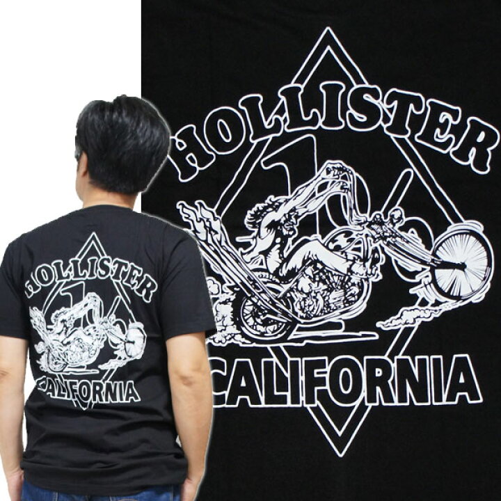 楽天市場】【S】【M】バイカーTシャツ・HOLLISTER CALIFORNIA 