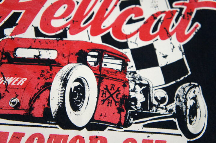 楽天市場 ホットロッドヘルキャット 子供服 パーカー モーターオイル 黒 赤 Hot Rod Hell Cat ロックンロール ロカビリー ホットロッド Robber Gabriela