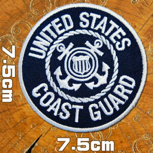 hJ AC byyUNITED STATES COAST GUARDzAJ݌x  7.5cm Z  ~^[ R CR lCr[ AJW p wappen patch