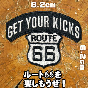 [�S2�F] �h�J�A�C�������b�y�� �p�b�`�yRUTE66 GET YOUR KICKS/���[�g66���y���������I�z���R8.2cm �^�e6.2cm ���� �A�����J�� �z�b�g���b�h �A���� �n�[���[ �o�C�J�[ �A���J�W �o�C�N �Еt�� �A�C��