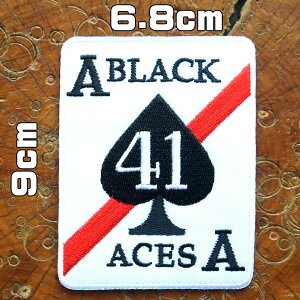 �~���^���[���b�y���y��41�Ō��퓬��s��(VFA-41) �u���b�N�G�[�X BLACK ACES�zUS NAVY �A�����J�C�R US�l�C�r�[ �R�� �ČR �g�b�v�K�� TOPGUN �t�F�j�b�N�X �}�[���F���b�N �A���J�W �h�J�A�C���� �A