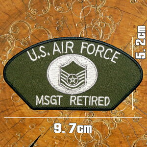 [S2F] hJ AC byyU.S.AIR FORCE MSGT RETIREDz~^[ R ČR AJ R US GAtH[X MA-1 ToQ[ ToCoQ[ AbvP pb` wappen patch