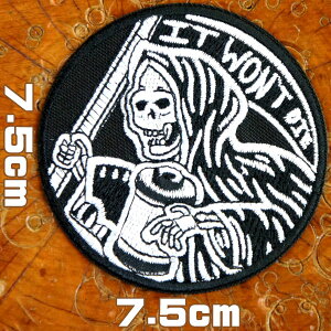 hJACby AbvP pb`yIT WONT DIE(J̃tB)ɂ܂zXJ hN  tC ʐ^ TCRr[ skull wappen patch DIY Еt | 