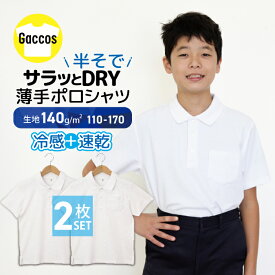 接触冷感 サラッとDRY ドライメッシュポロシャツ 白 半袖 制服 小学校 小学生 スクール 吸汗速乾 男の子 女の子 ポリエステル100％ スクールポロシャツ 白 キッズ さらさらDRY 夏用 ポロシャツ 猛暑 暑がり 涼しい 暑さ対策 熱中症対策