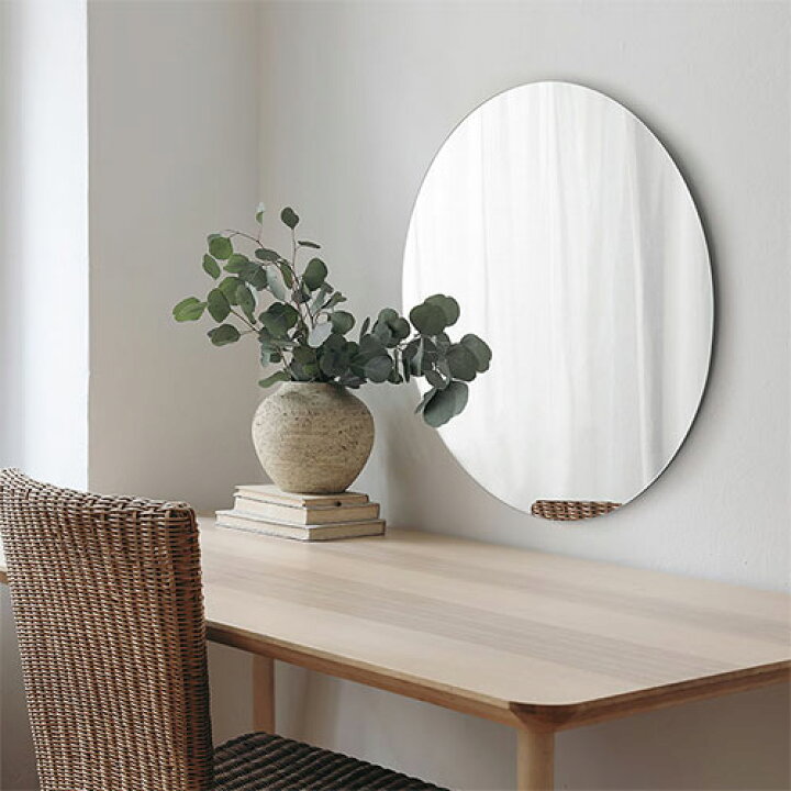 楽天市場】丸型ミラー ウォールミラー 約 60×60cm 姿鏡 大きい 