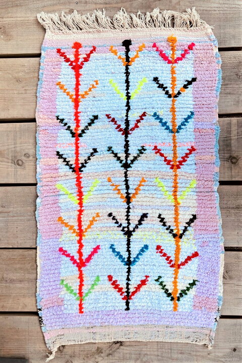 楽天市場】【S /100×60cm】モロッコ ラグ「ボシャルウィット001 